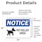 Signmission Pet Relief Area Sign With Symbol, 14 in W x Rectangle, Vinyl Decal OS-2PACK-NS-D-1014-L-17246 - alternate 6